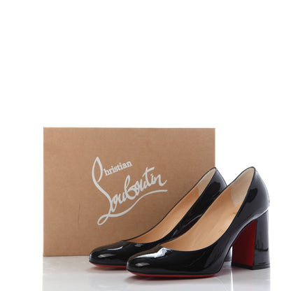 Christian Louboutin Patent Baobab 85 Pumps 38 Black 8 of 8