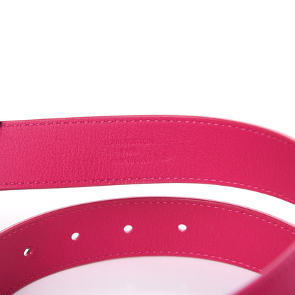 Louis Vuitton Taurillon Calfskin Essential V 30mm Belt 85 34 Fuchsia 7 of 8