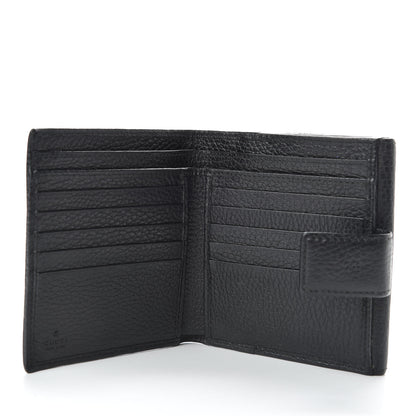 Gucci Dollar Calfskin Double G French Flap Wallet Black 6 of 9
