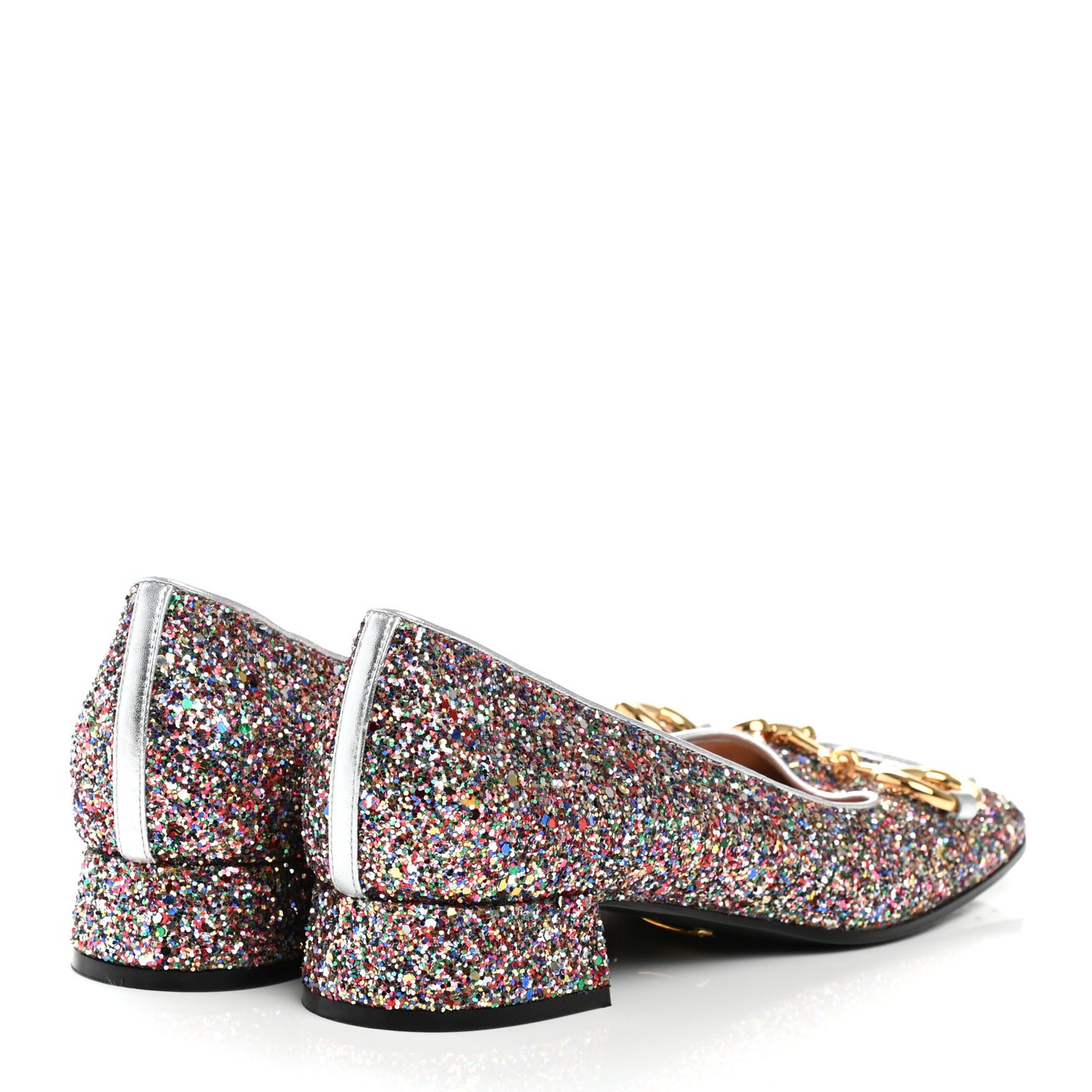 Crystal Horsebit Lovelight Ballet Flats 40 Multicolor