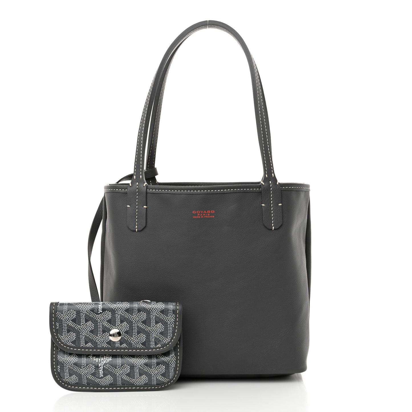 Goyardine Reversible Mini Anjou Grey