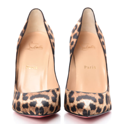 Christian Louboutin Crepe Satin Leo Pigalle Follies 100 Pumps 39 Brown 2 of 8
