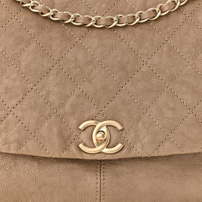 Chanel Metallic Calfskin Quilted Trianon Small Messenger Flap Gold 10 of 12