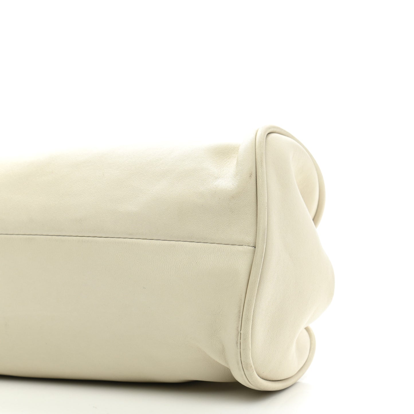 Lambskin Camellia Handbag White