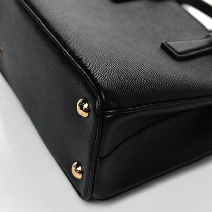 Prada Saffiano Lux Micro Galleria Shoulder Bag Black 10 of 11