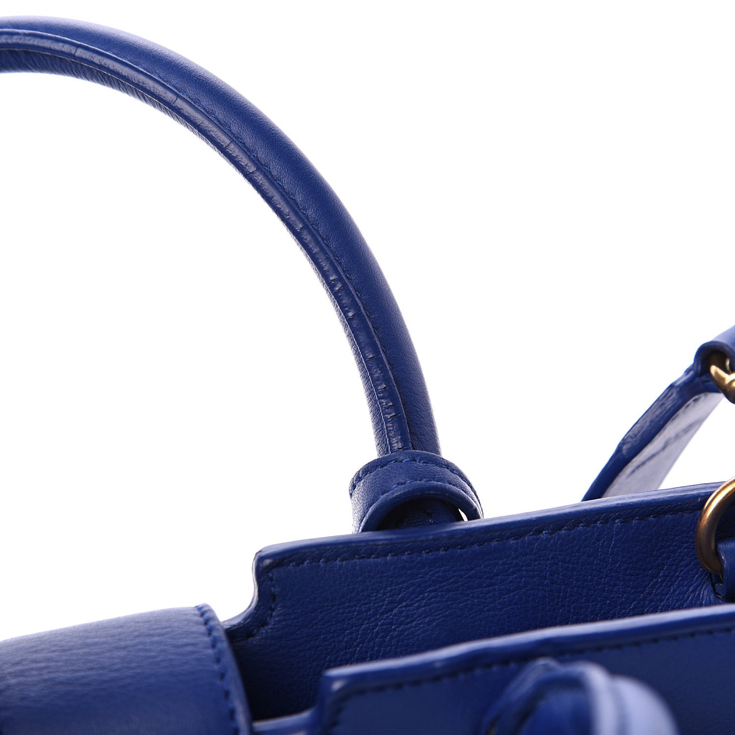 Calfskin Suede Baby Monogram Downtown Cabas Ultramarine