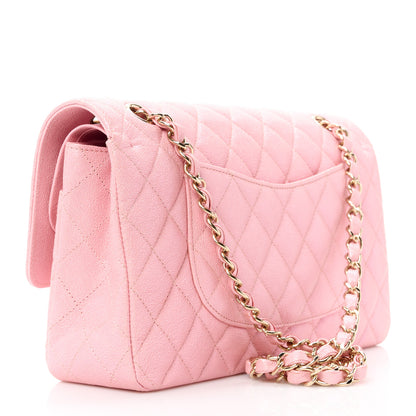 Chanel Iridescent Caviar Quilted Medium Double Flap Rose Pink 3 of 11