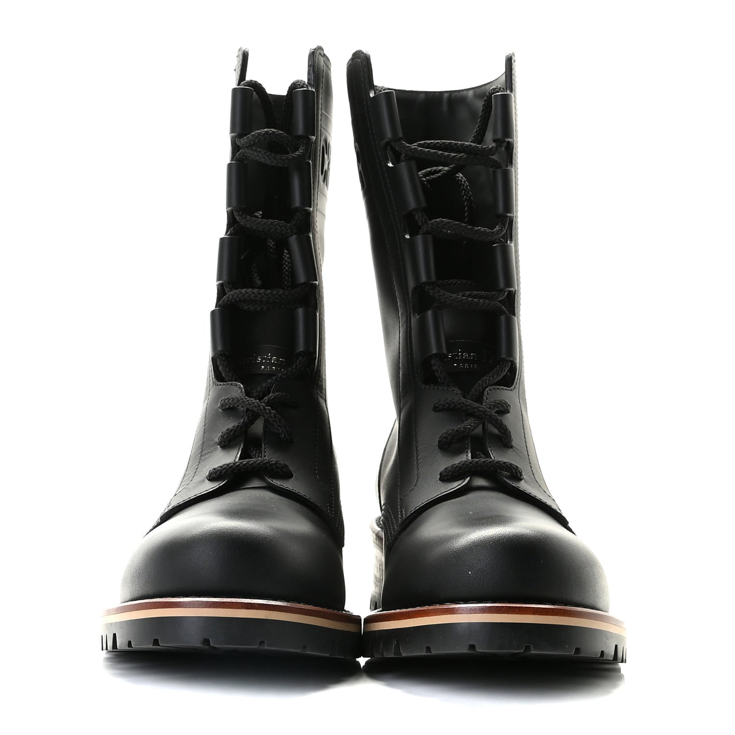 Calfskin Dior Quest 35mm Hiking Boots 36.5 Black