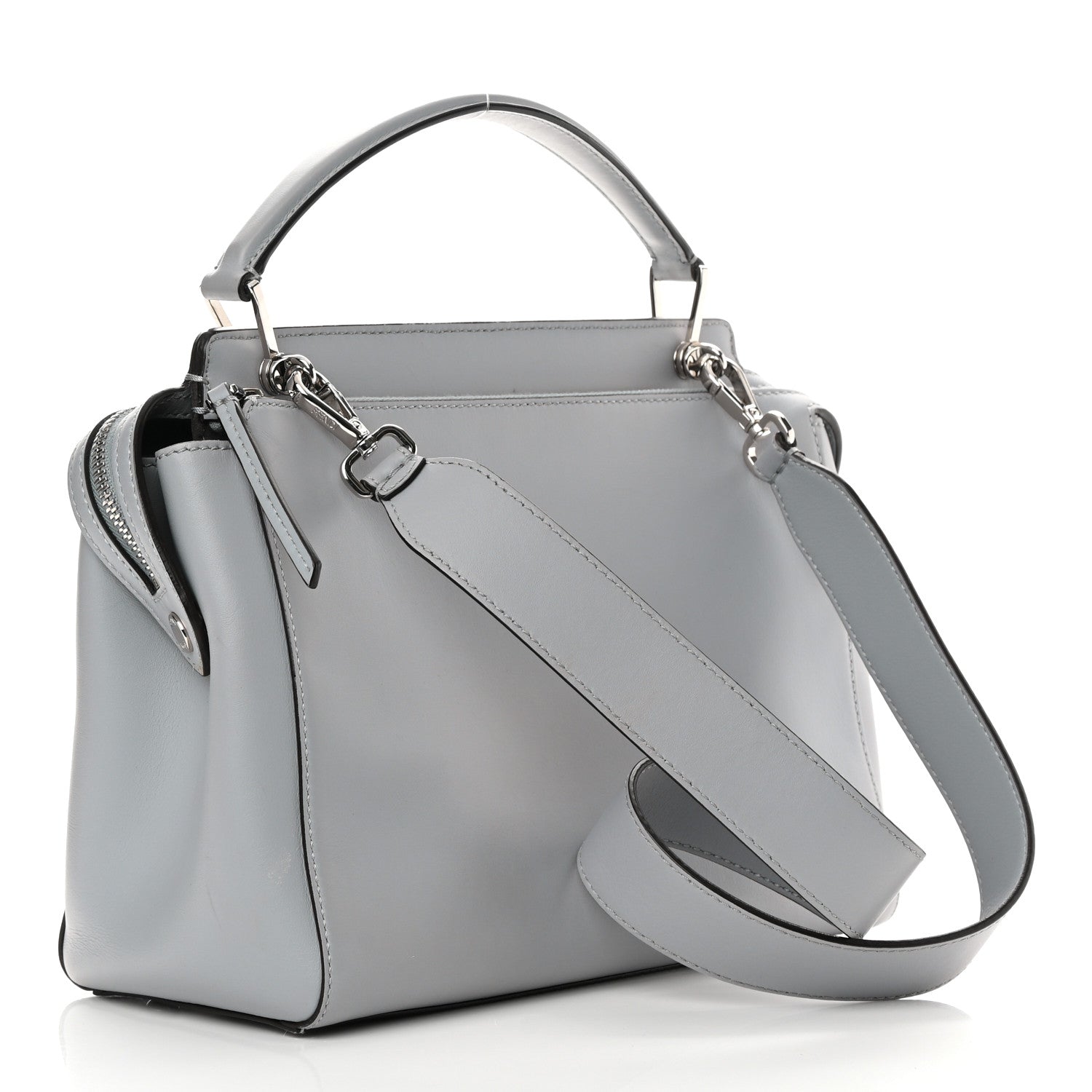 Fendi Vitello Baltico Dolce DotCom Satchel Ardesia 4 of 16