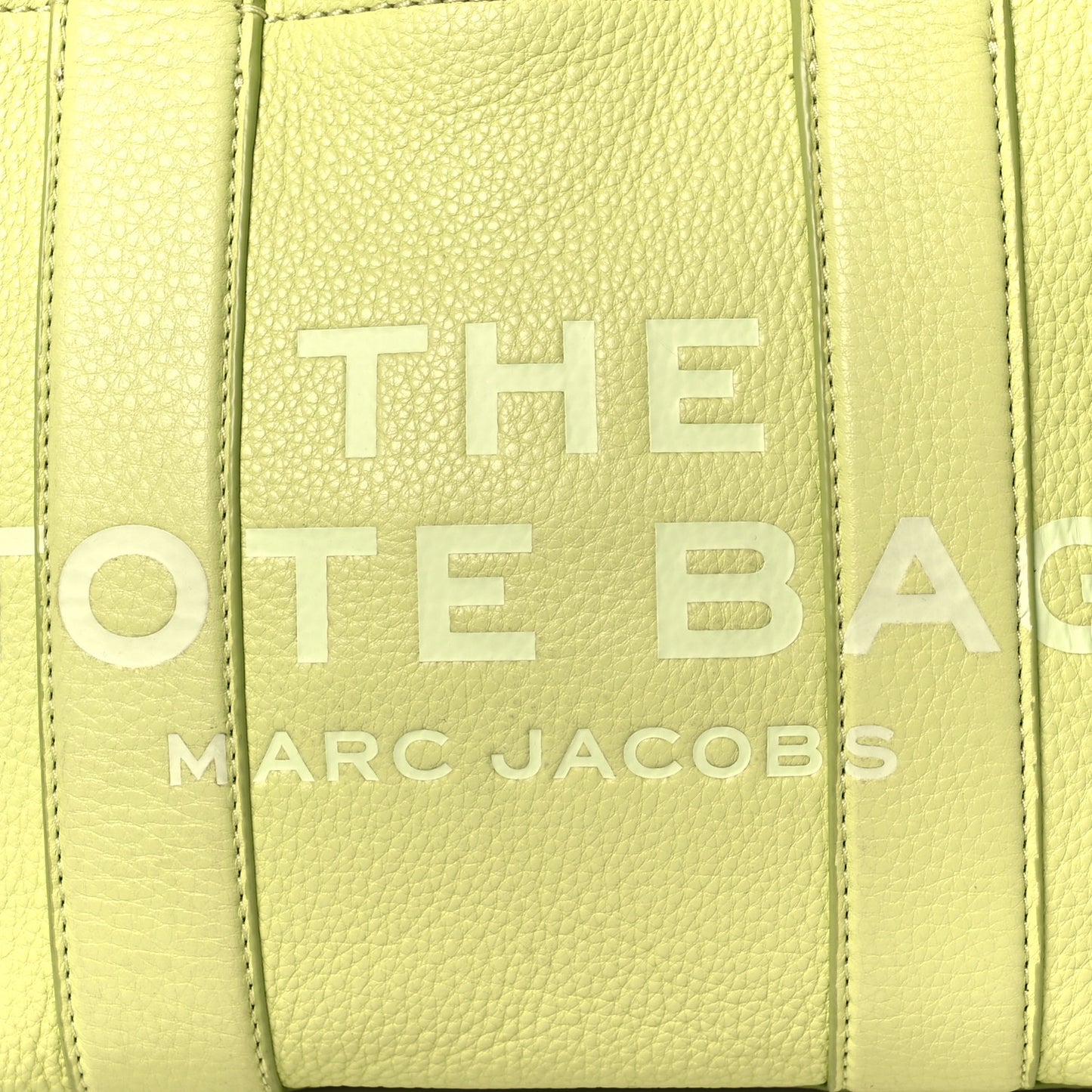 Grained Calfskin Small The Tote Bag Limoncello