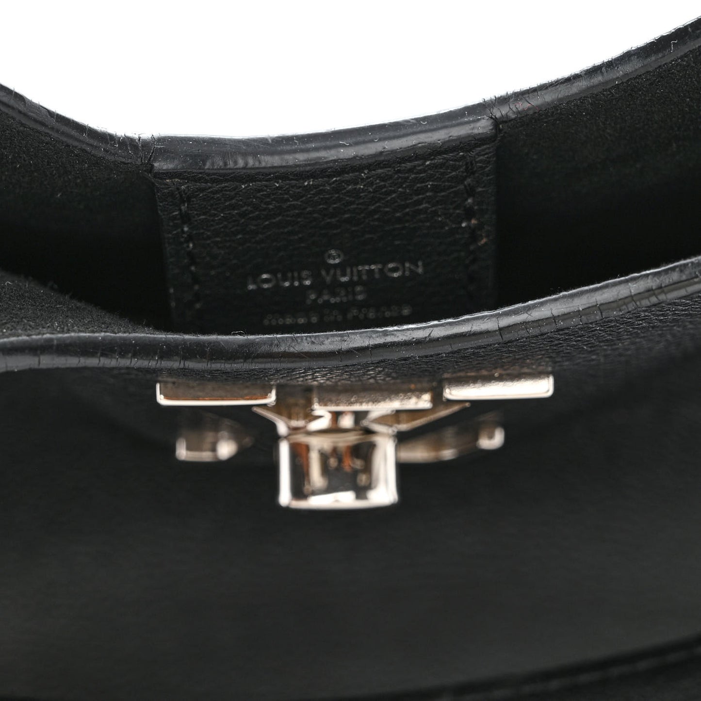 Calfskin Lockme Hobo Black