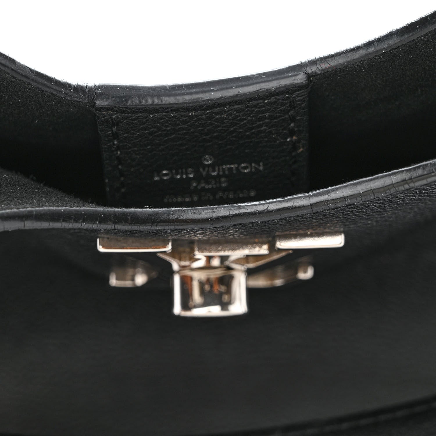 Louis Vuitton Calfskin Lockme Hobo Black 11 of 15