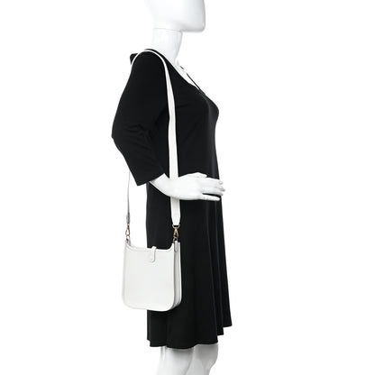 Hermes Taurillon Clemence Amazone Evelyne TPM New White 2 of 11