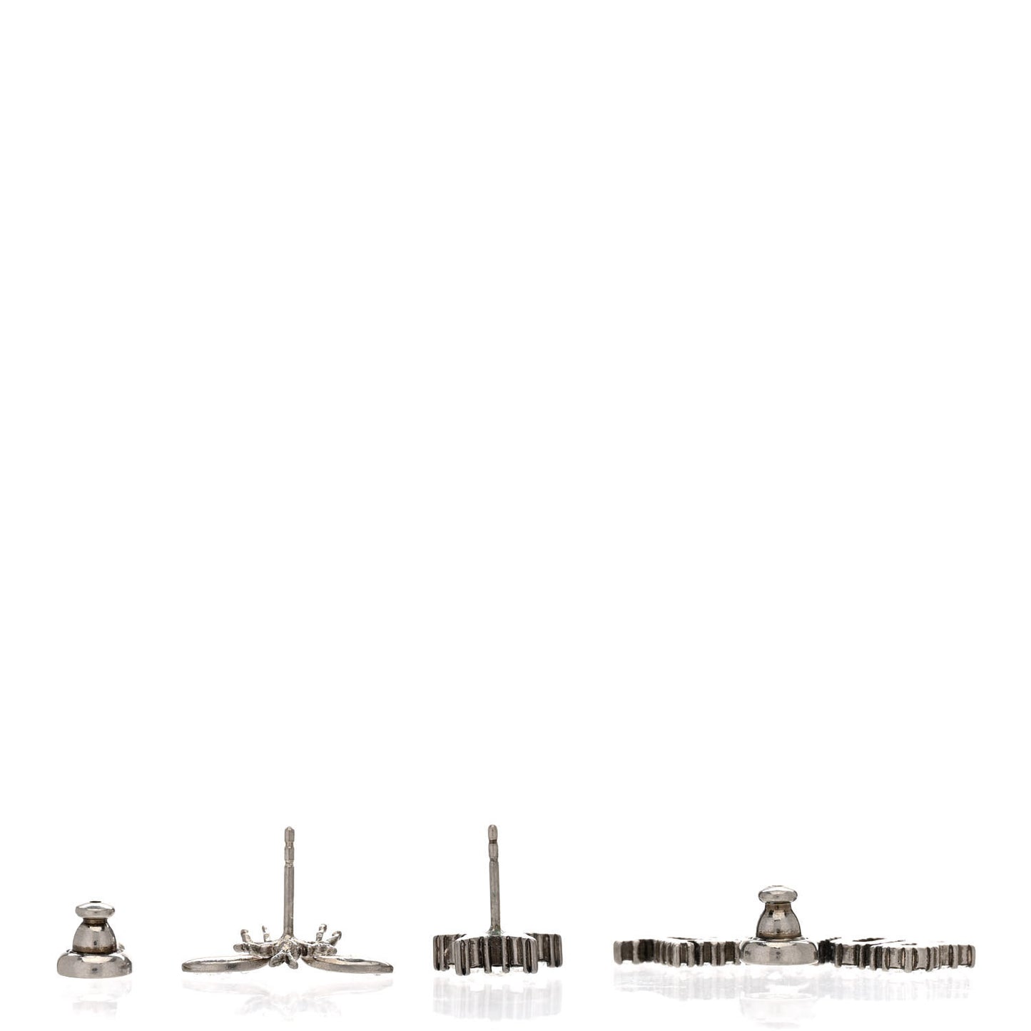 Metal Crystal J'Adior Earrings Antique Silver