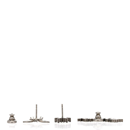 Christian Dior Metal Crystal J'Adior Earrings Antique Silver 3 of 4