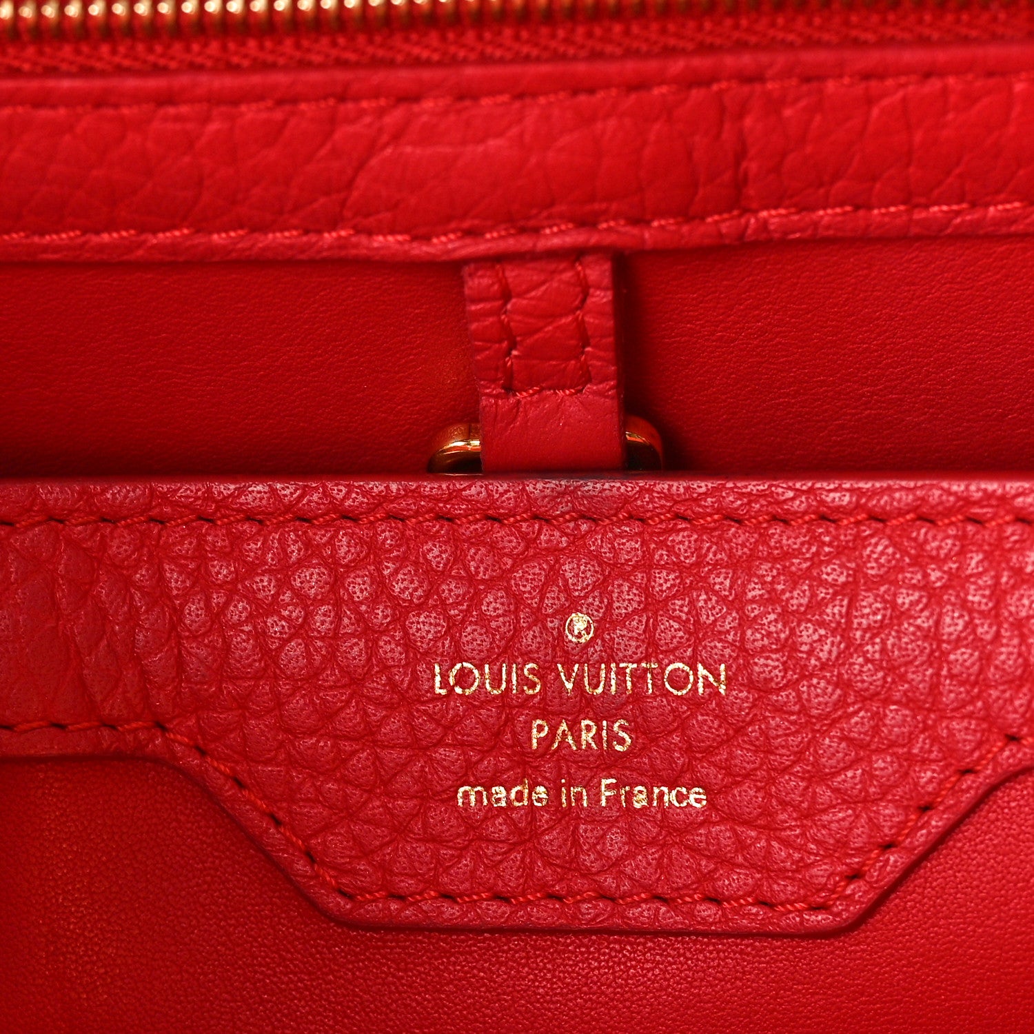 Louis Vuitton Taurillon Multicolor Capucines PM Rouge Carmine 7 of 13