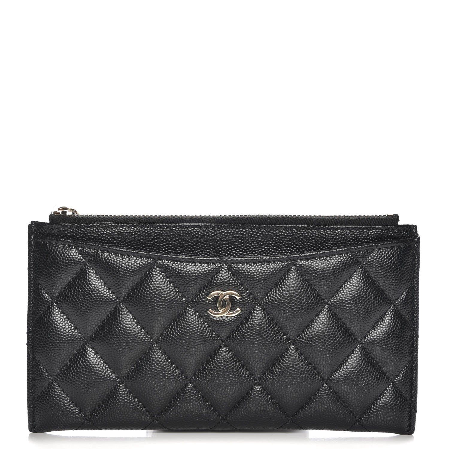 Chanel Caviar Quilted Classic Zip Pouch Black 1 of 8