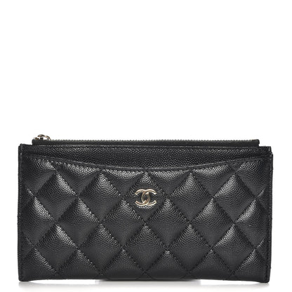 Chanel Caviar Quilted Classic Zip Pouch Black 1 of 8