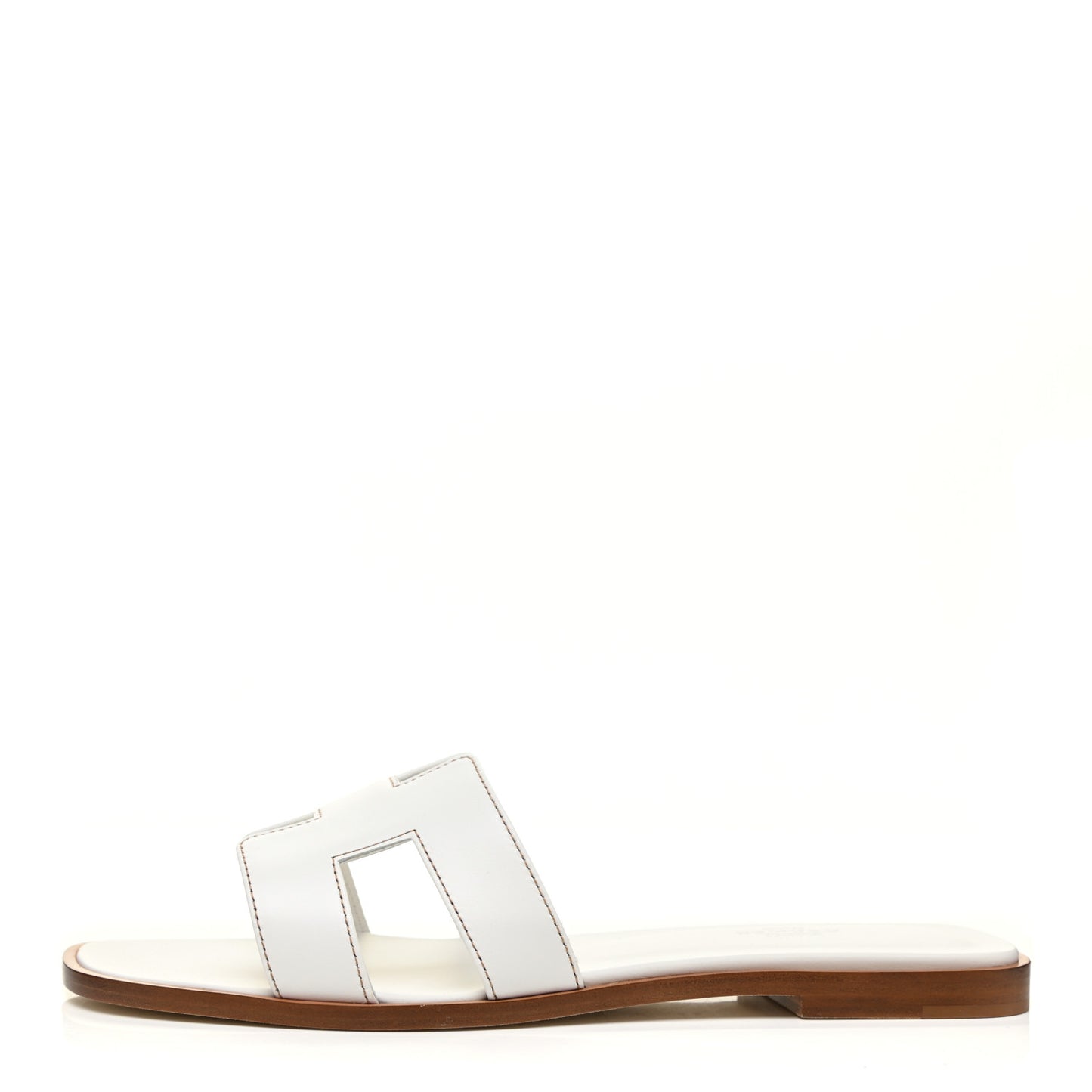 Box Calfskin Oran Sandals 39.5 White