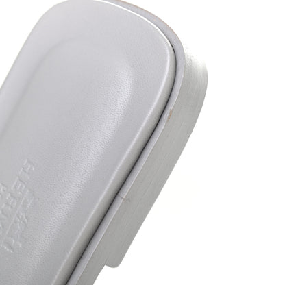 Hermes Epsom Oran Sandals 35 Bleu Glacier 8 of 8