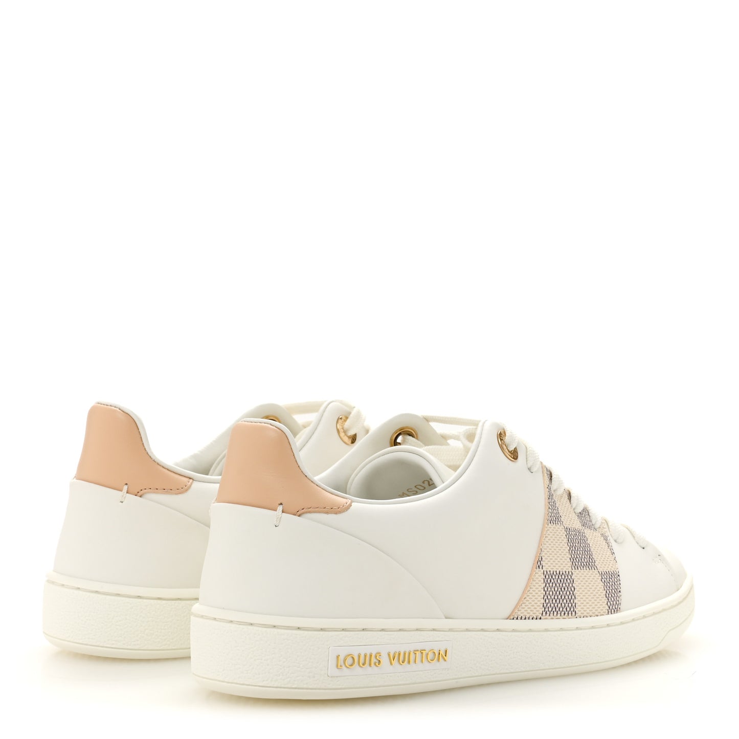 Damier Azur Front Row Sneaker 36 White