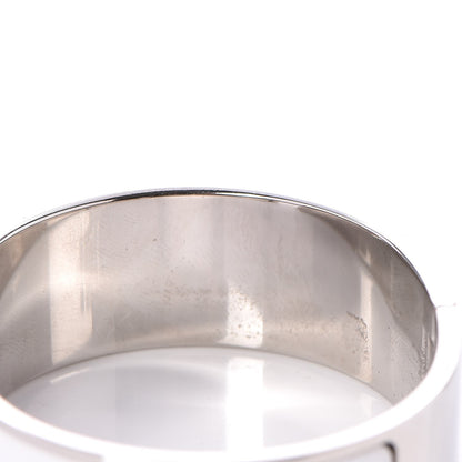 Hermes Enamel Wide Clic Clac H Bracelet GM White 4 of 6