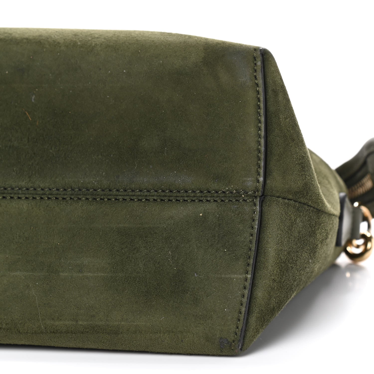 Fendi Suede Vitello Dolce Coin Pocket Medium By The Way Boston Bag Amazzonia Equatore 6 of 8