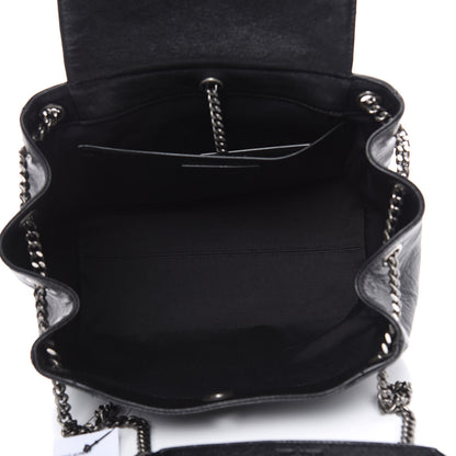 Saint Laurent Pebbled Lambskin Chevron Monogram Small Nolita Black 5 of 9