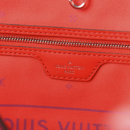 Louis Vuitton Monogram Escale Neverfull MM Rouge 7 of 9