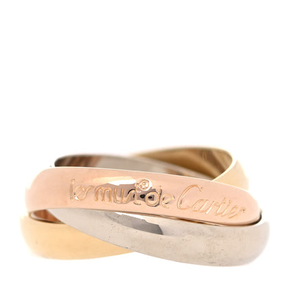 Cartier 18K Pink Yellow White Gold Classic Les Must De Cartier Trinity Ring 50 5.25 1 of 6