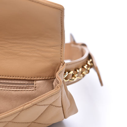 Chanel Lambskin Quilted Flap Waist Belt Bag 70 28 Beige 11 of 16