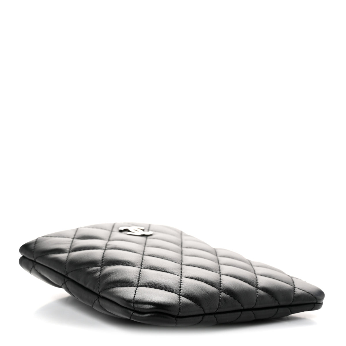 Chanel Lambskin Quilted Uniform Crossbody Bag Black 4 of 10