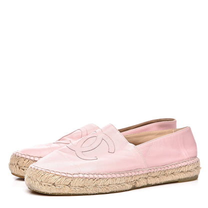 Chanel Lambskin CC Espadrilles 39 Light Pink 3 of 11