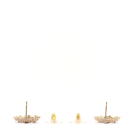 Chanel Pearl CC Round Rope Earrings Gold 3 of 6