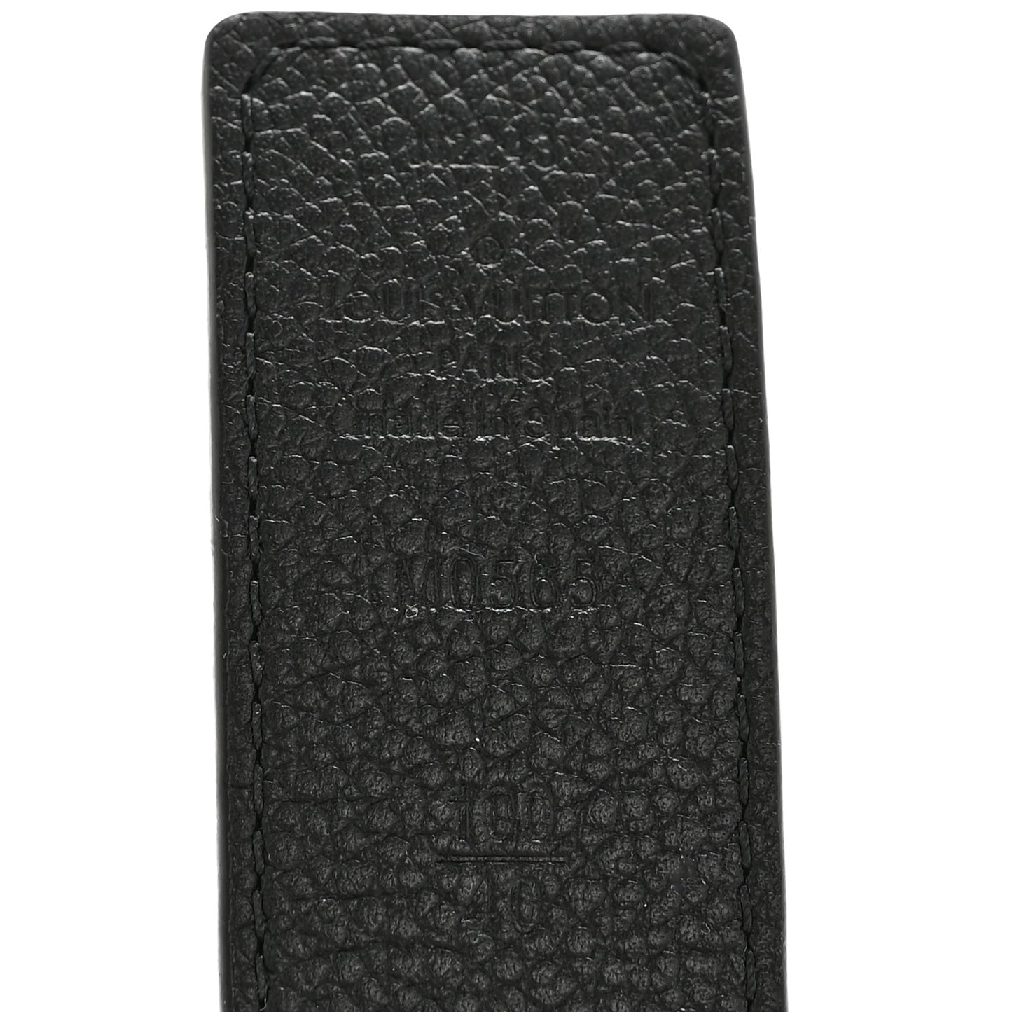 Calfskin Monogram 30mm LV Initiales Reversible Belt 100 40 Black