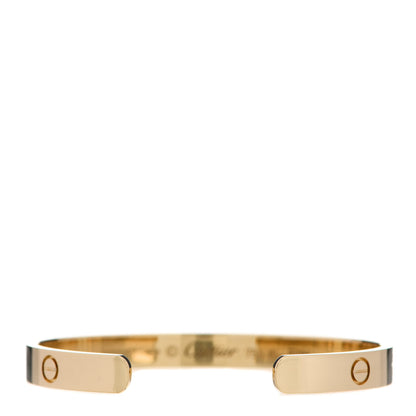 Cartier 18K Yellow Gold LOVE Cuff Bracelet 17 2 of 3
