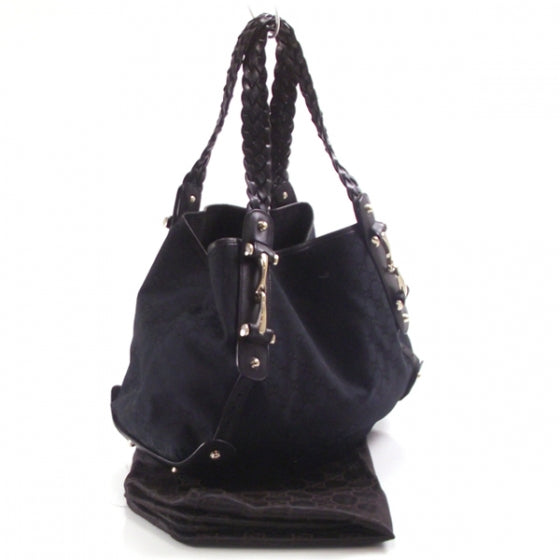 Gucci Monogram Pelham Tote Black 3 of 13