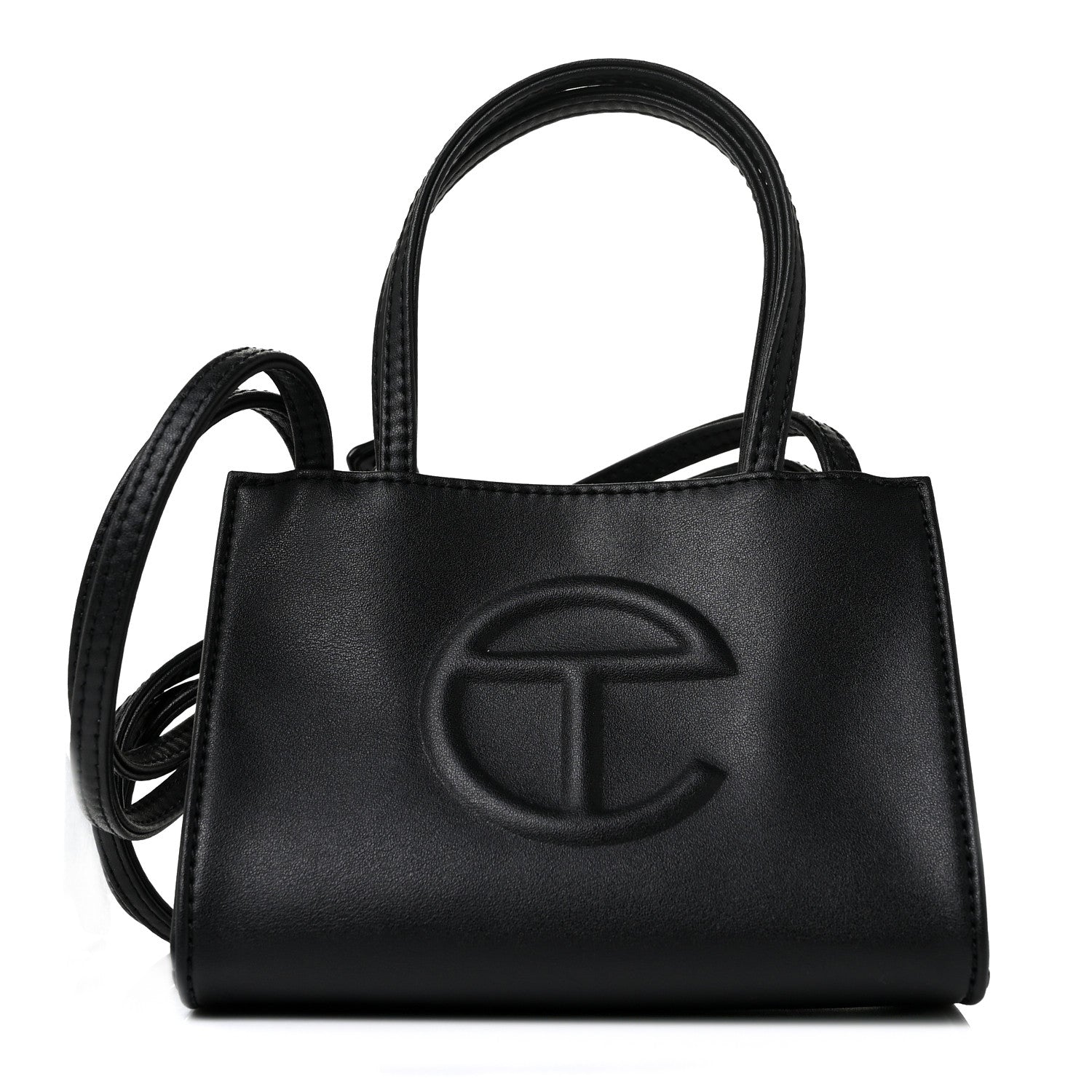 Telfar Vegan Leather Small Shopping Bag Black 1 of 8