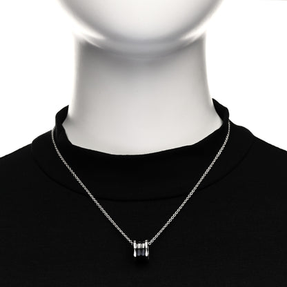 Bulgari Sterling Silver Ceramic Save The Children Pendant Necklace 2 of 7