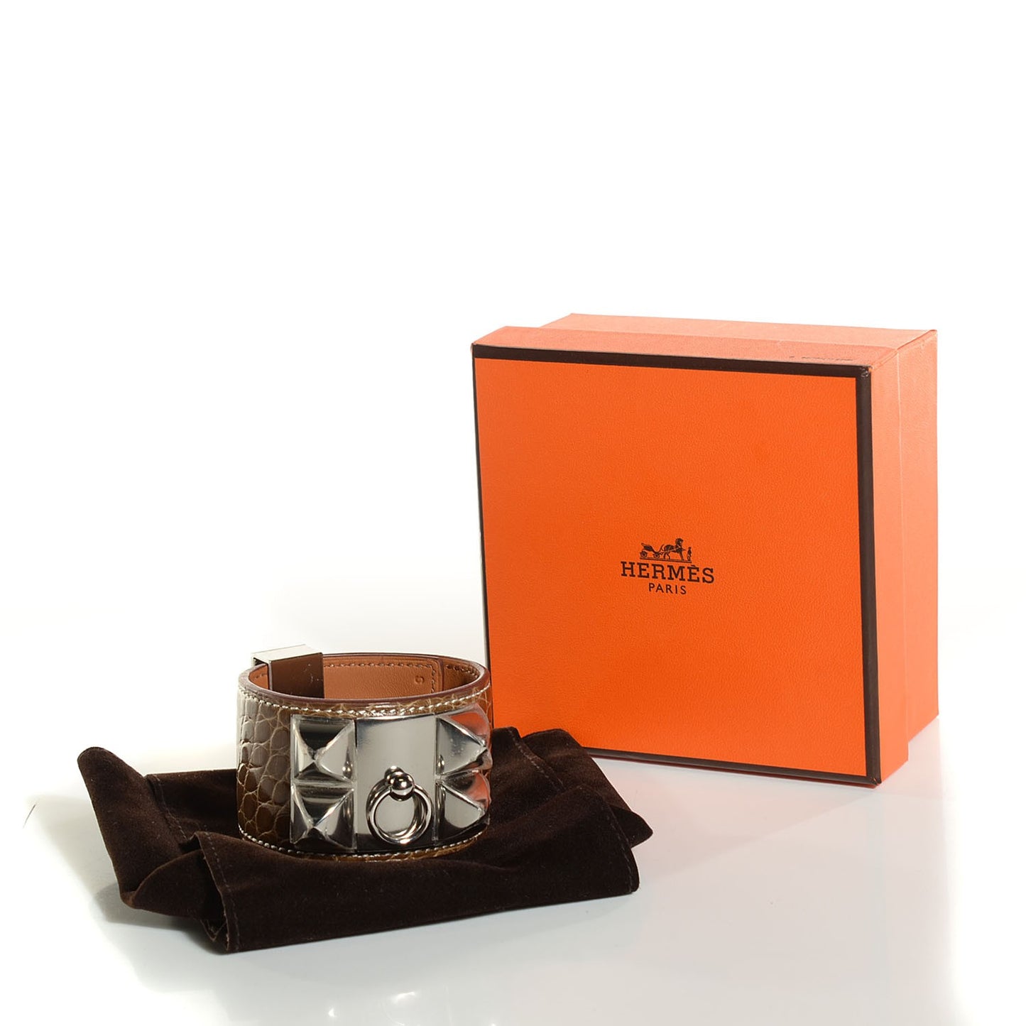 Shiny Alligator Collier de Chien CDC Bracelet Small Ficelle