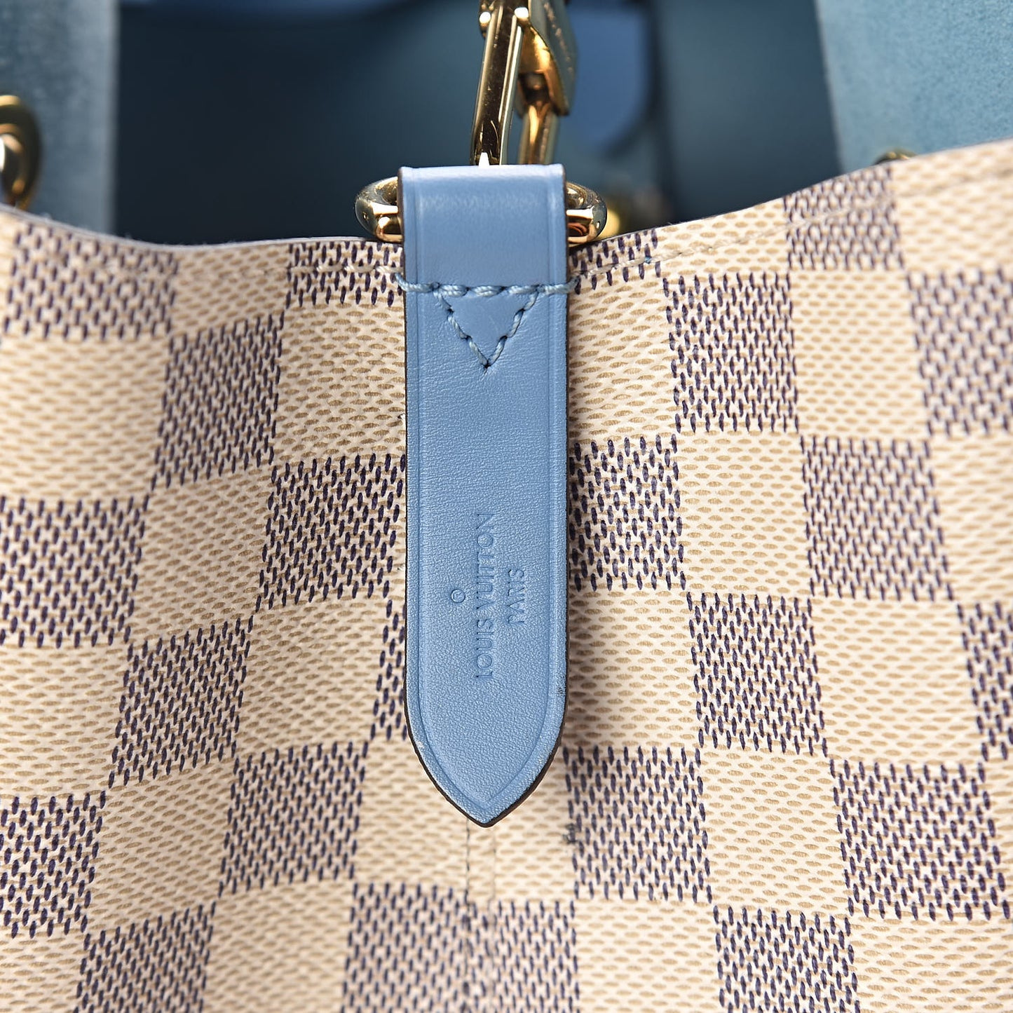 Damier Azur Neonoe MM Bleuet