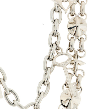 Louis Vuitton Metal My Flower Chain Bag Charm Silver 5 of 8