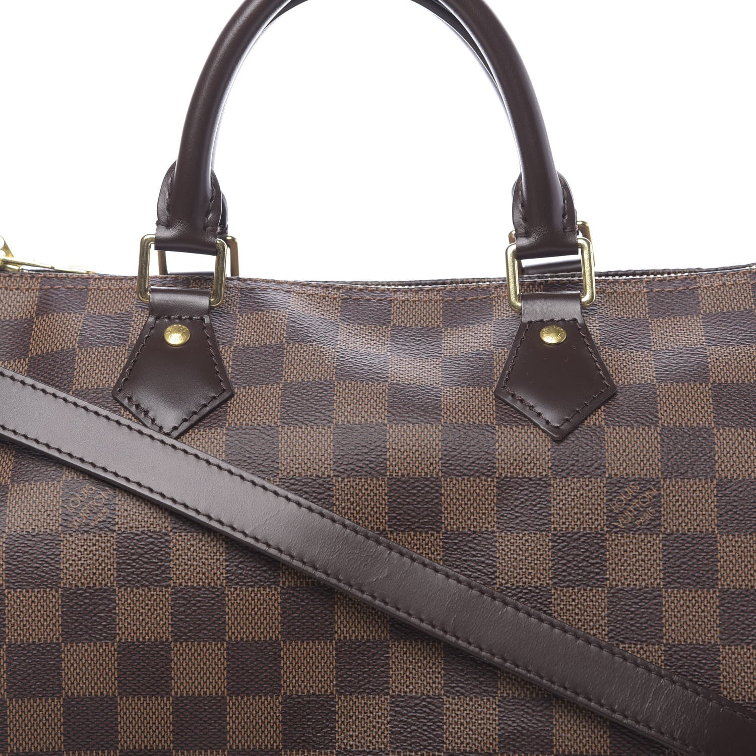 Louis Vuitton Damier Ebene Speedy Bandouliere 30 11 of 12