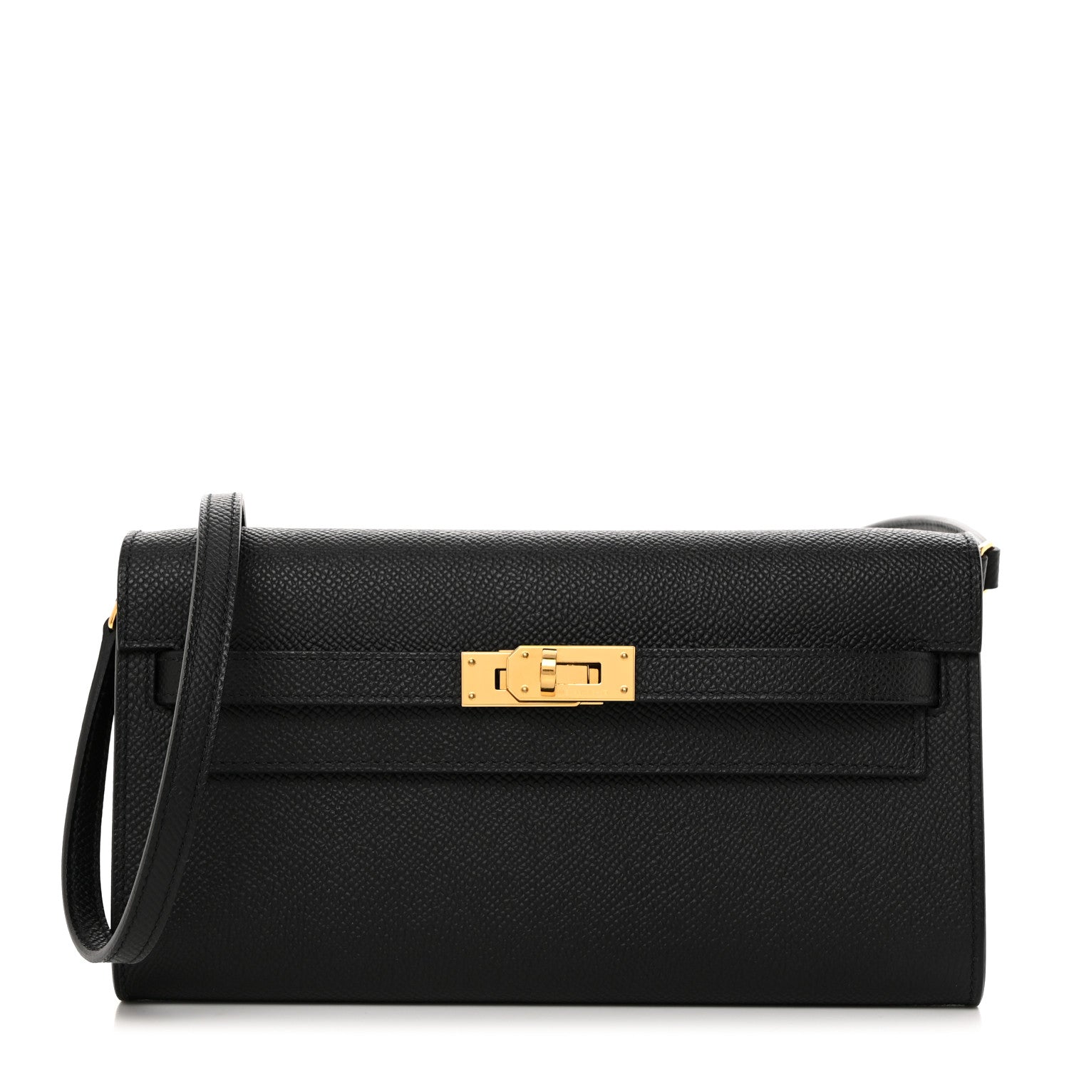 Hermes Epsom Kelly Wallet To Go Black 1 of 9