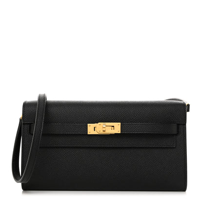Hermes Epsom Kelly Wallet To Go Black 1 of 9