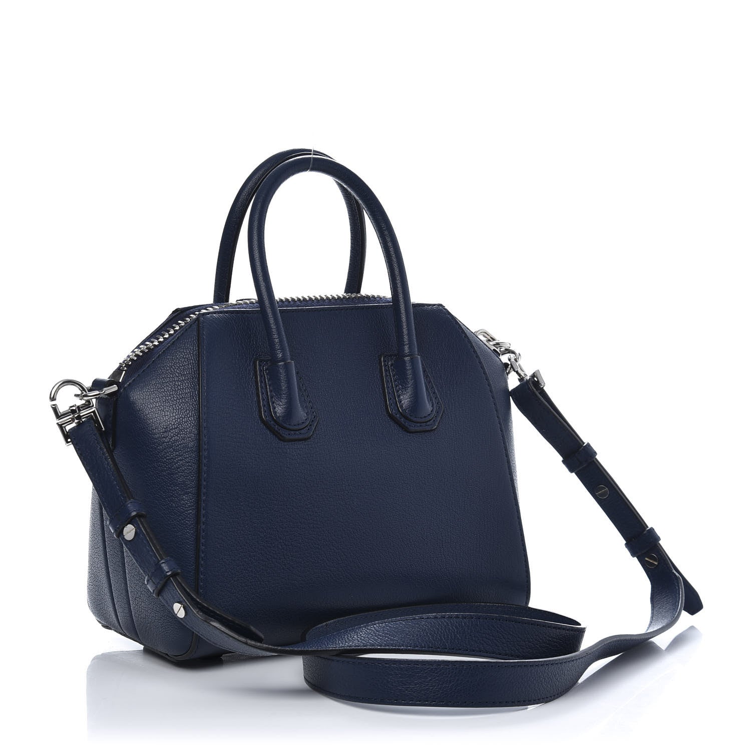 Givenchy Sugar Goatskin Mini Antigona Night Blue 3 of 12