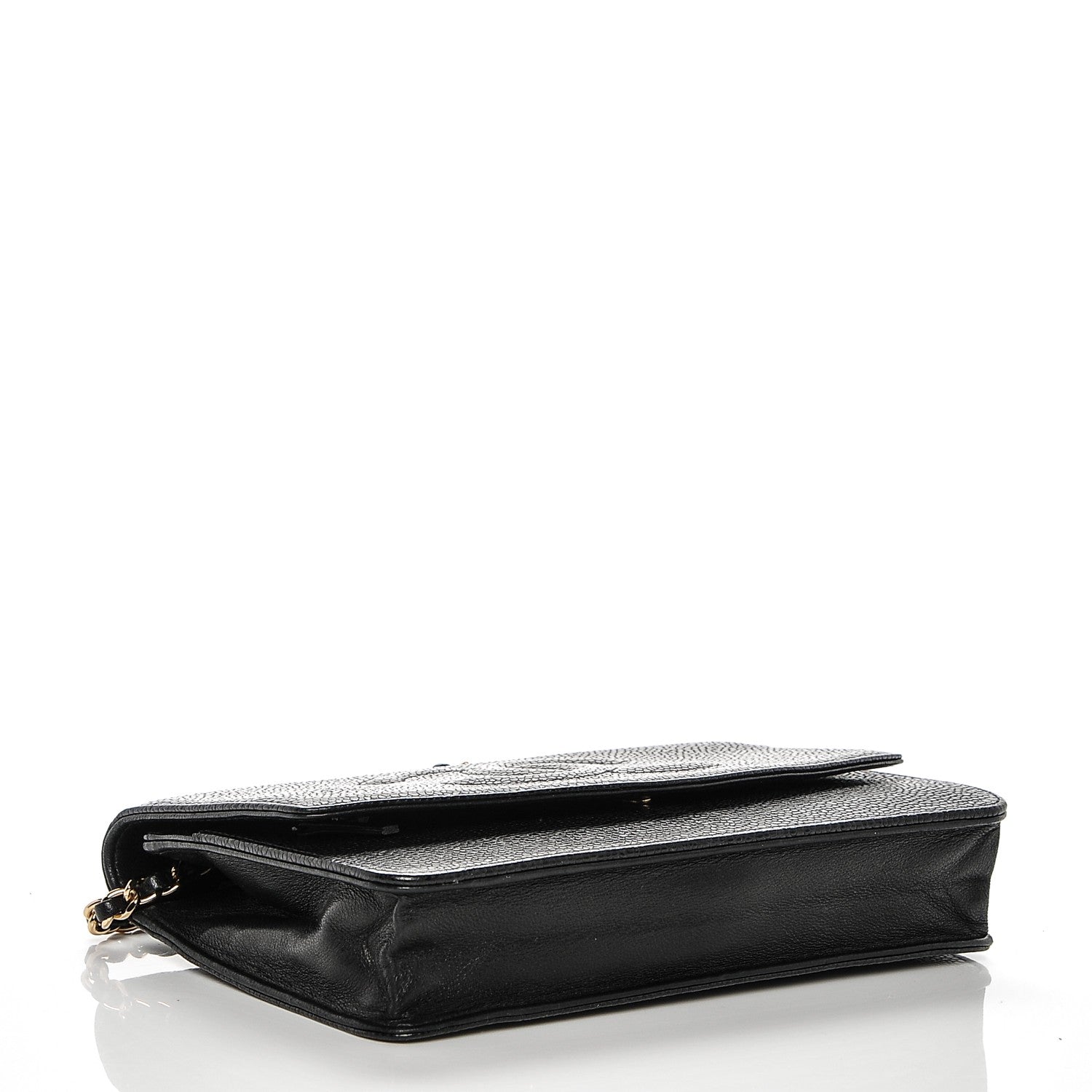 Chanel Caviar Timeless CC Wallet On Chain WOC Black 4 of 8