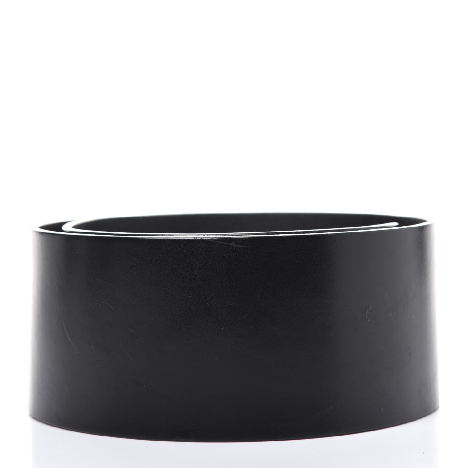Gucci Calfskin Horsebit Wide Belt 80 32 Black 2 of 5
