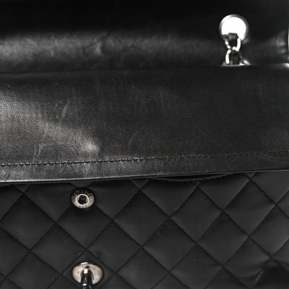 Chanel Lambskin Quilted Medium Double Flap Black 12 of 13