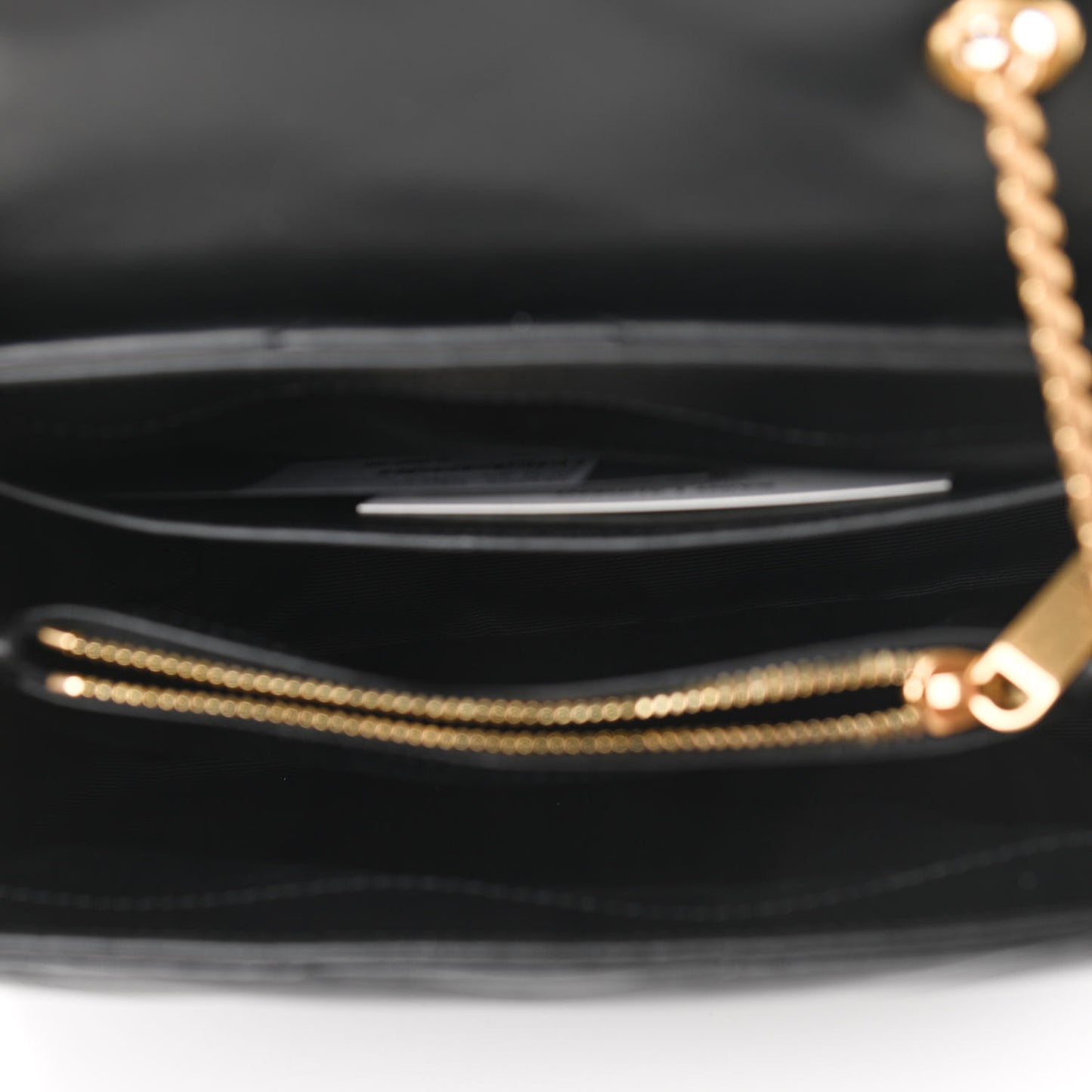 Calfskin Y Quilted Monogram Small Loulou Chain Satchel Black